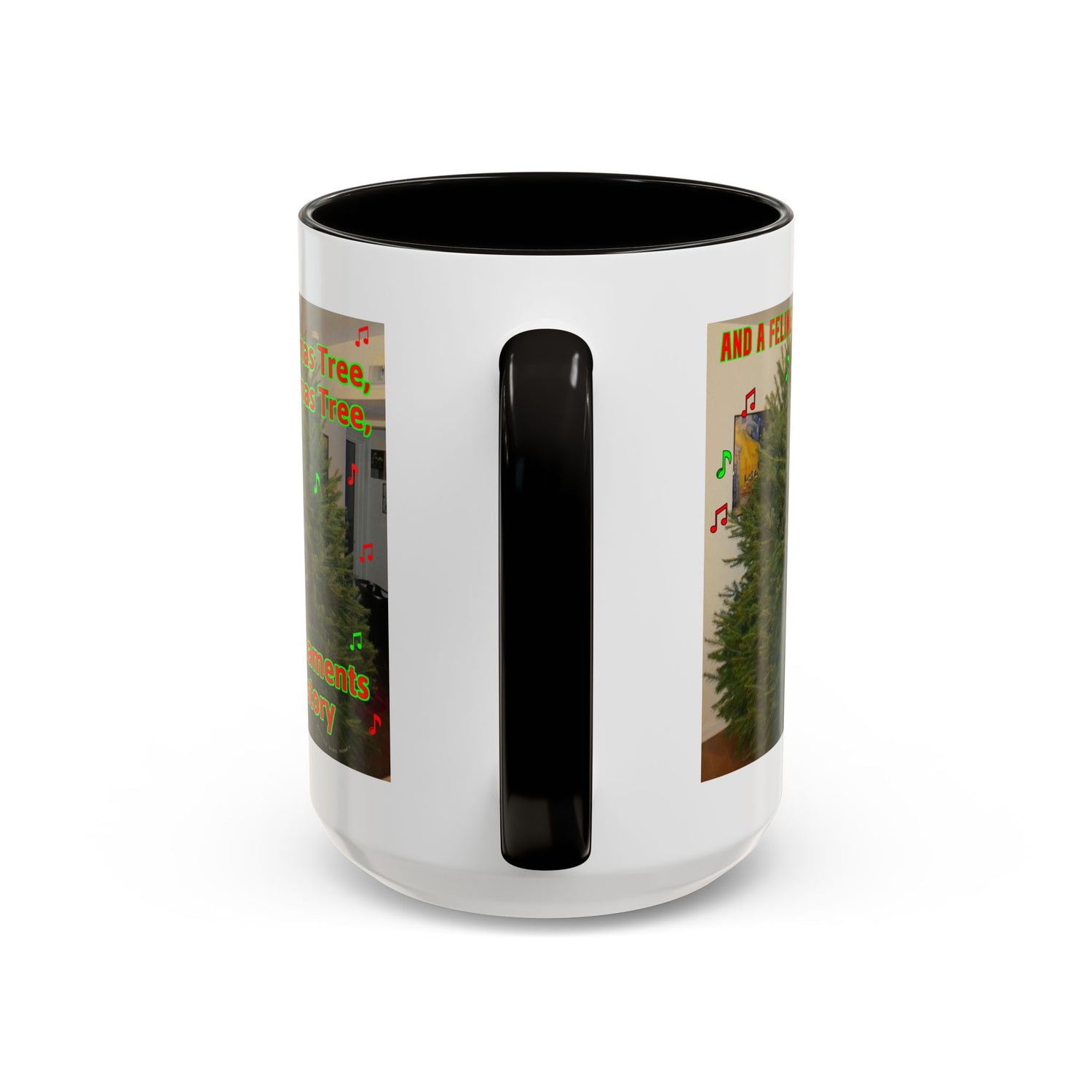 Christmas Tree Cat Mug