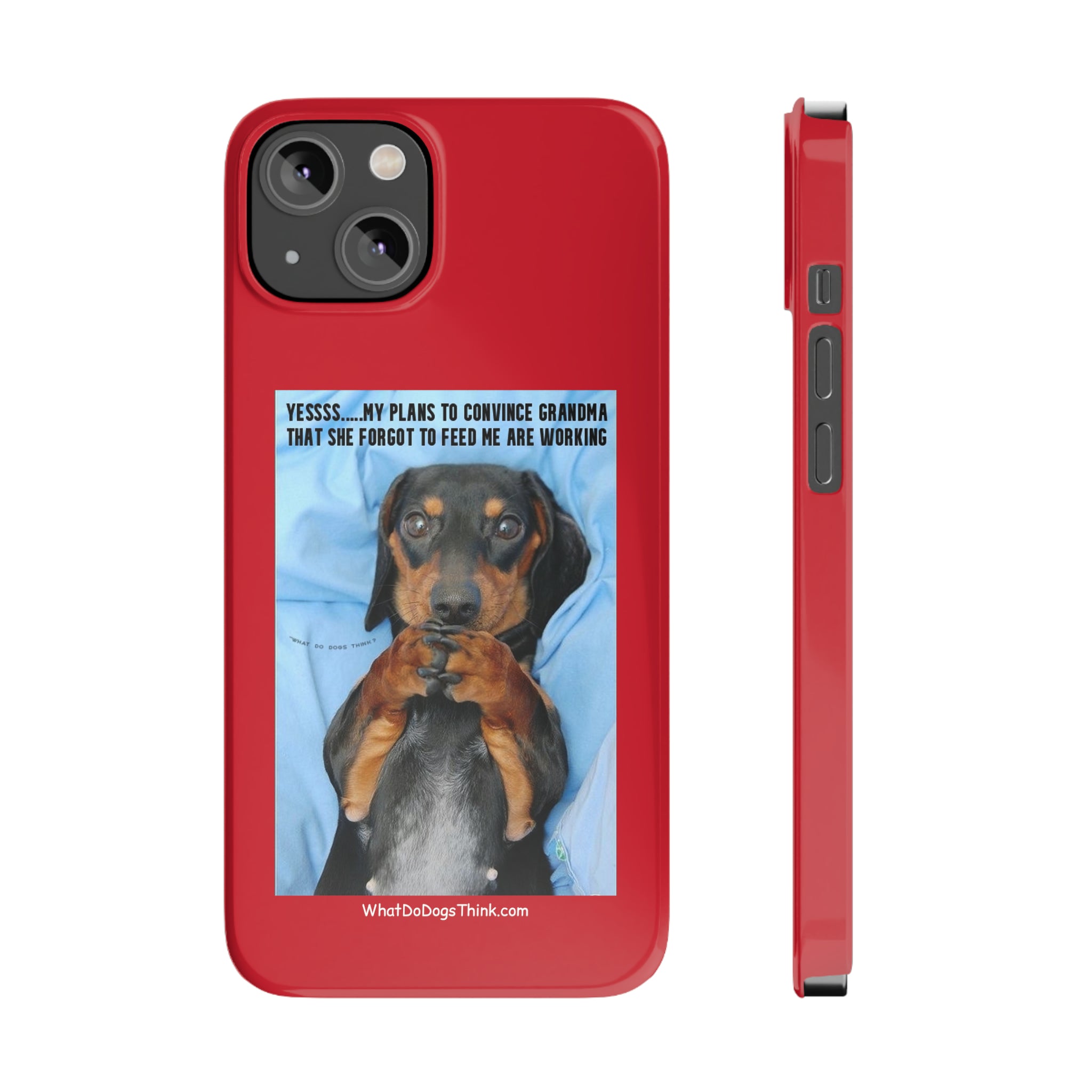 Grandma    Red Slim Phone Cases