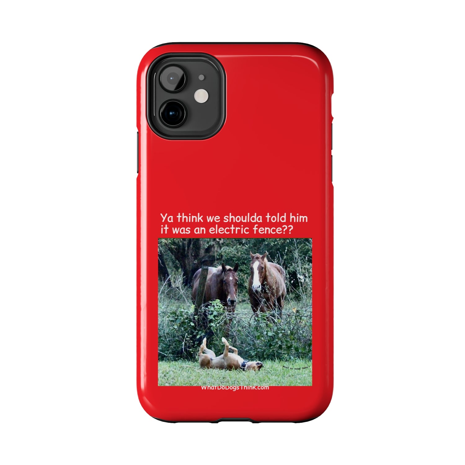 Electric Fence   Red Tough Phone Cases