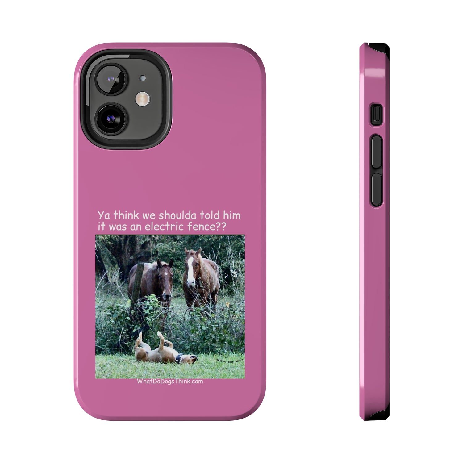 Electric Fence   Pink Tough Phone Cases