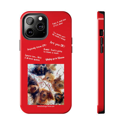 Are you OK? Compilation  Red Tough Phone Cases