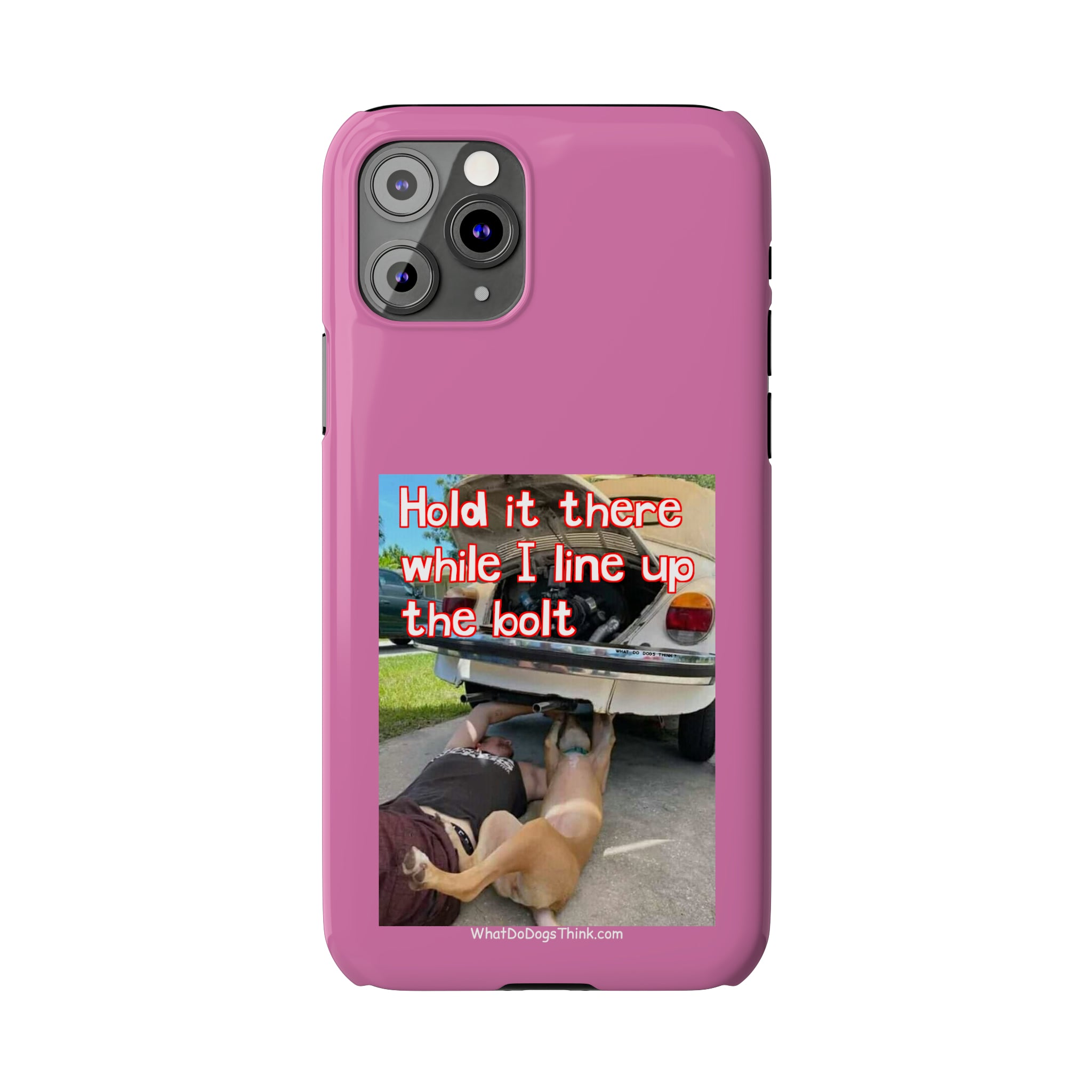 Hold It    Pink Slim Phone Cases