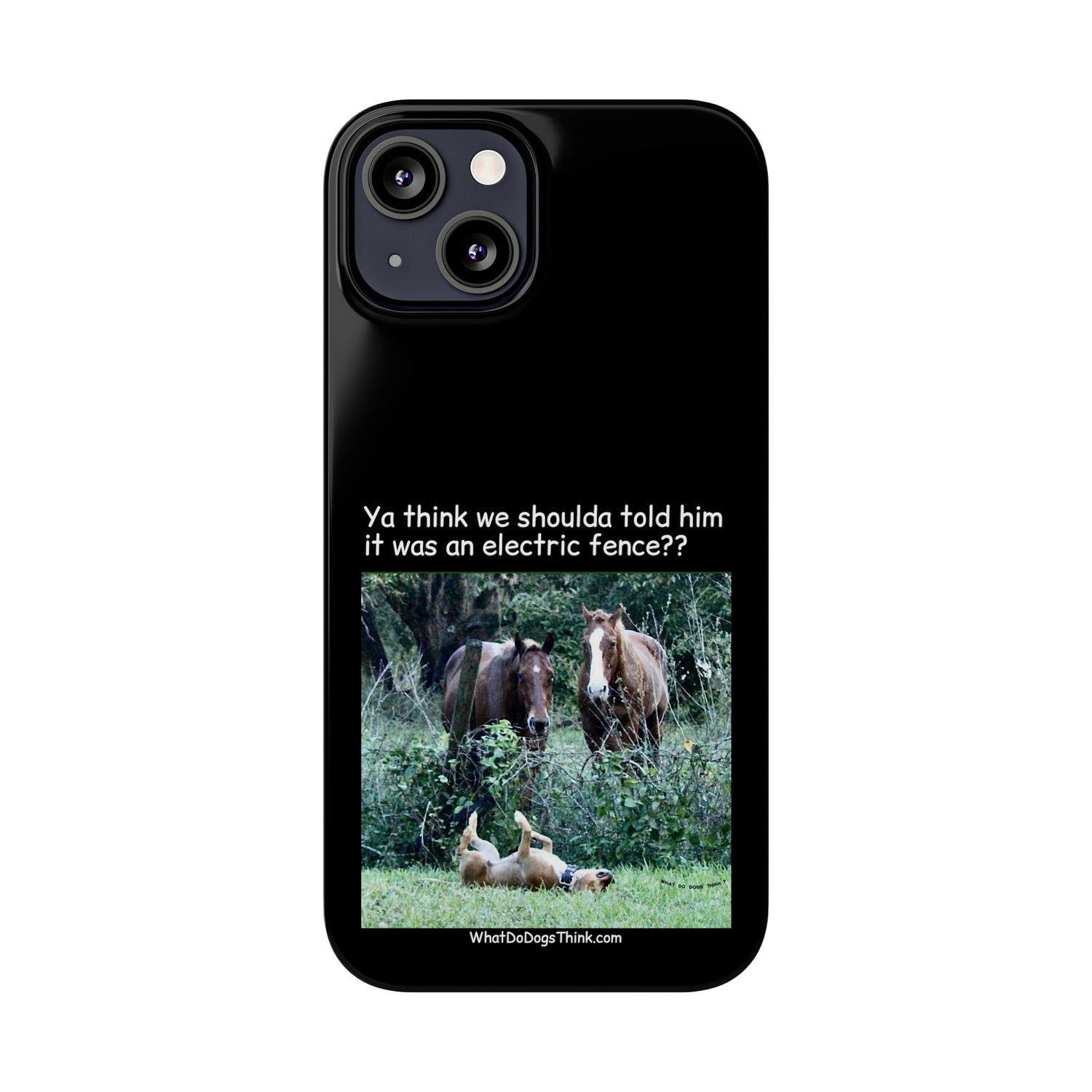 Electric Fence      Black Slim Phone Case