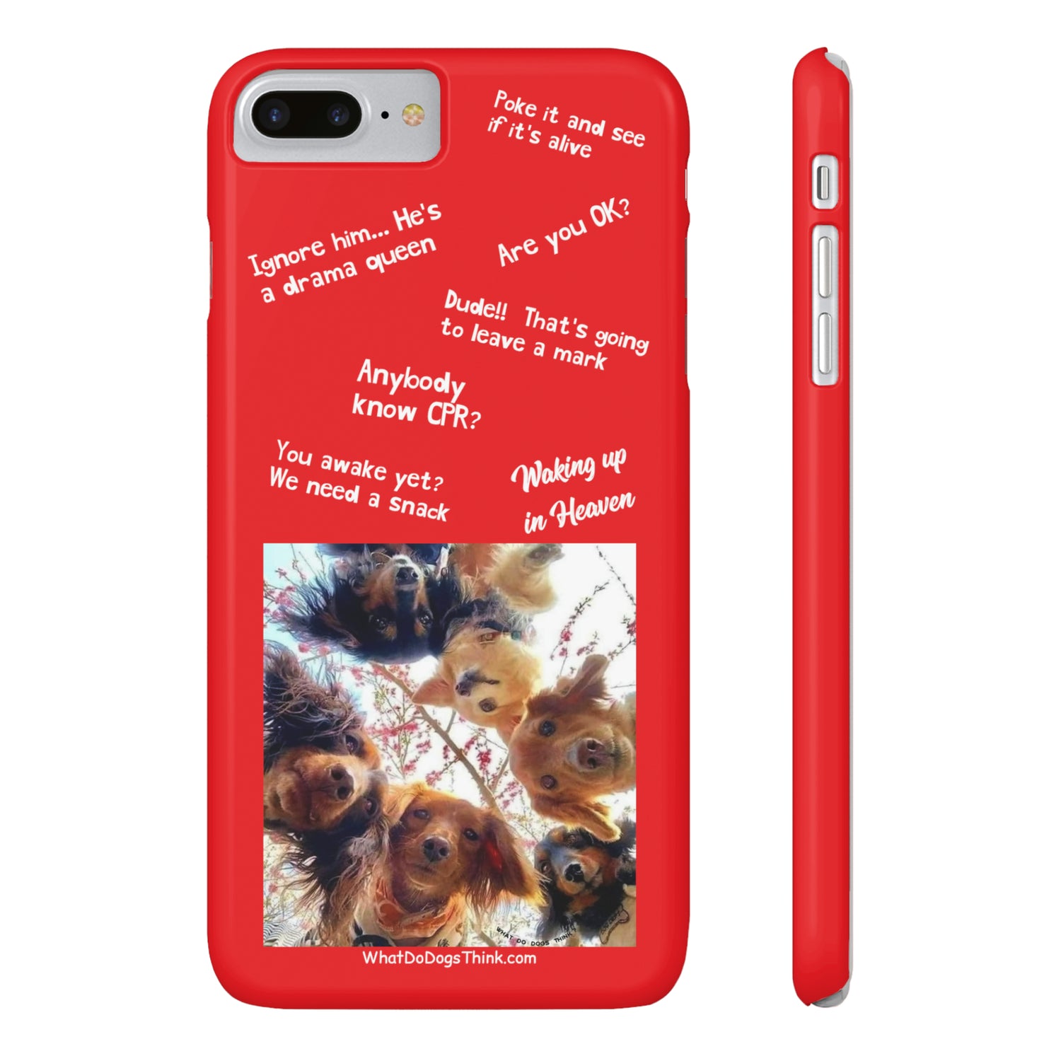 Are You OK?  Compilation    Red Slim Phone Cases