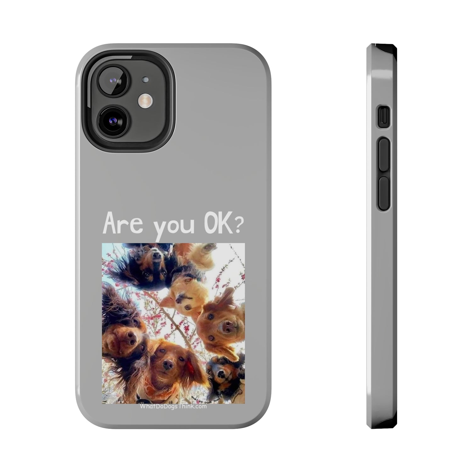 Are you OK?   Grey Tough Phone Cases