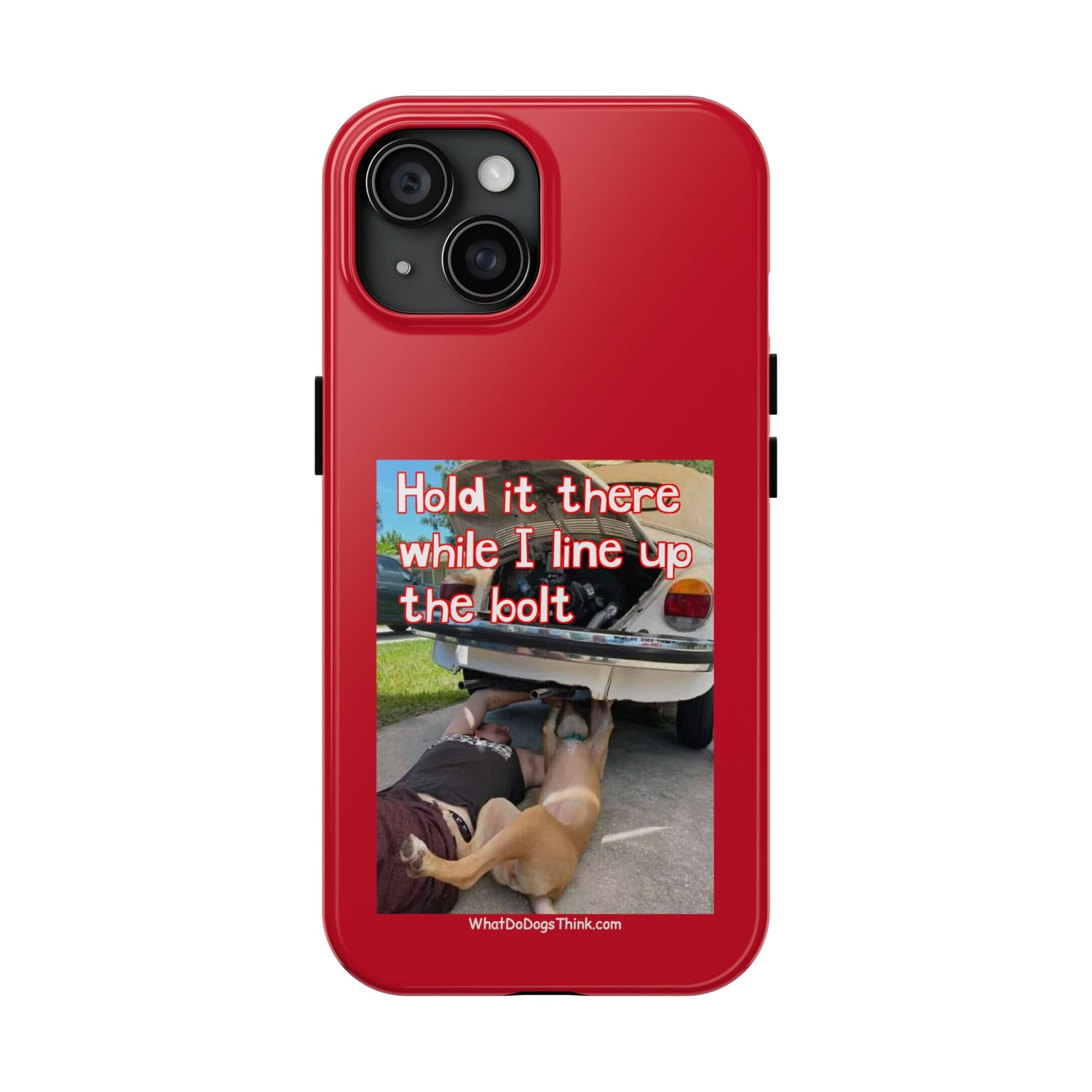 Hold it   Red Tough Phone Cases