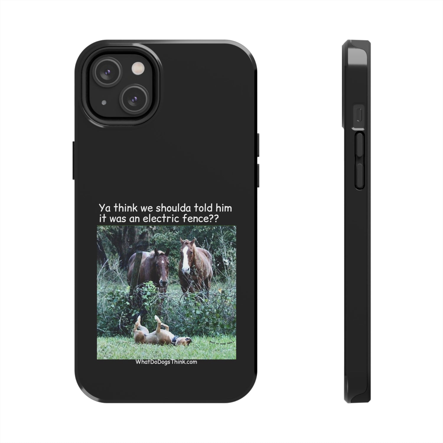 Electric Fence   Black Tough Phone Cases