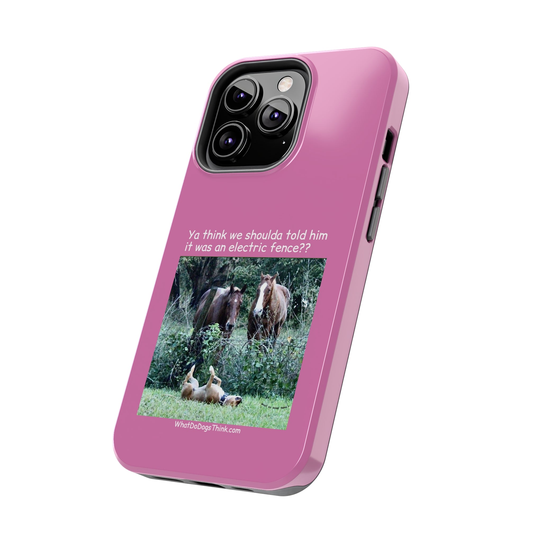 Electric Fence   Pink Tough Phone Cases