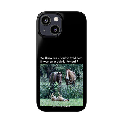 Electric Fence      Black Slim Phone Case