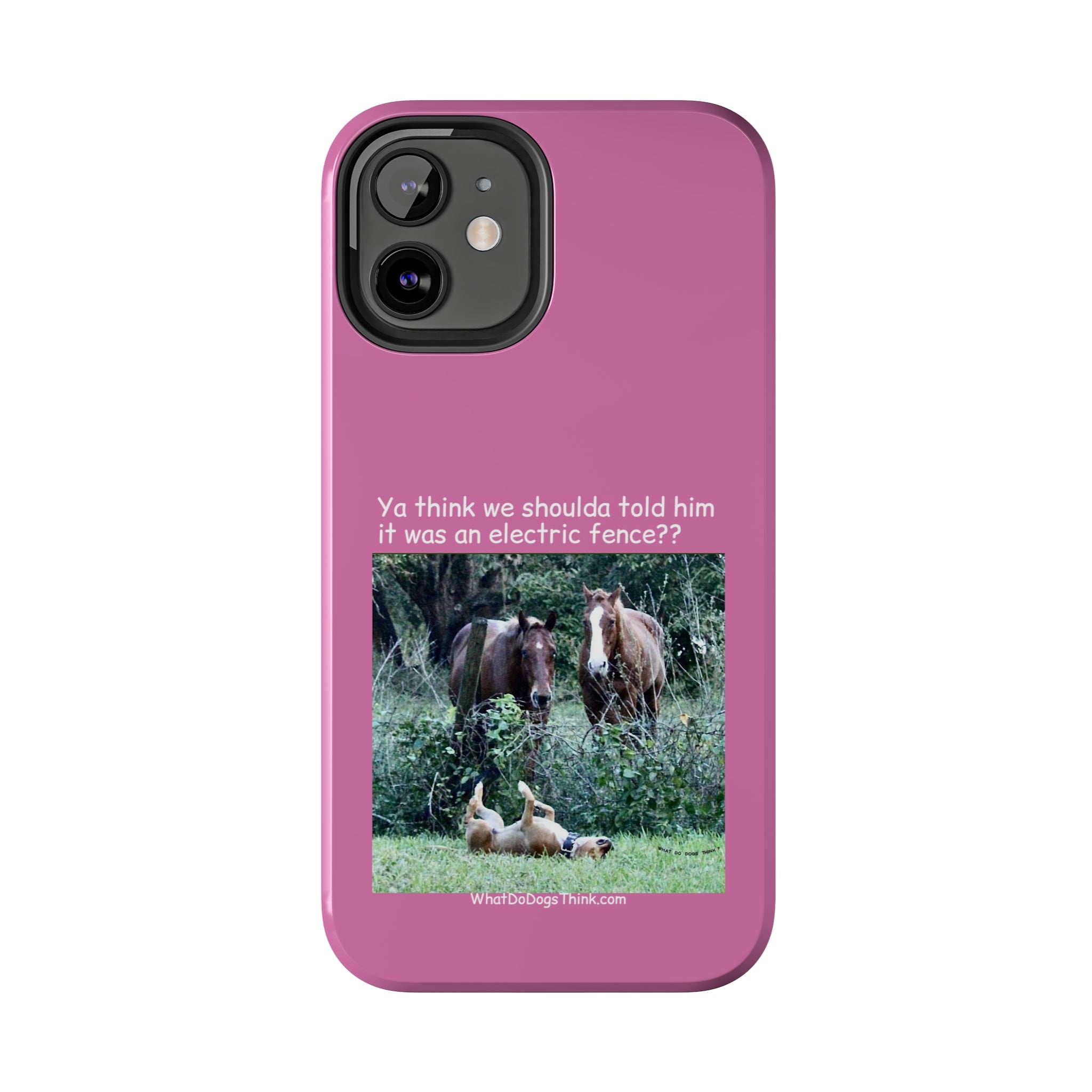 Electric Fence   Pink Tough Phone Cases