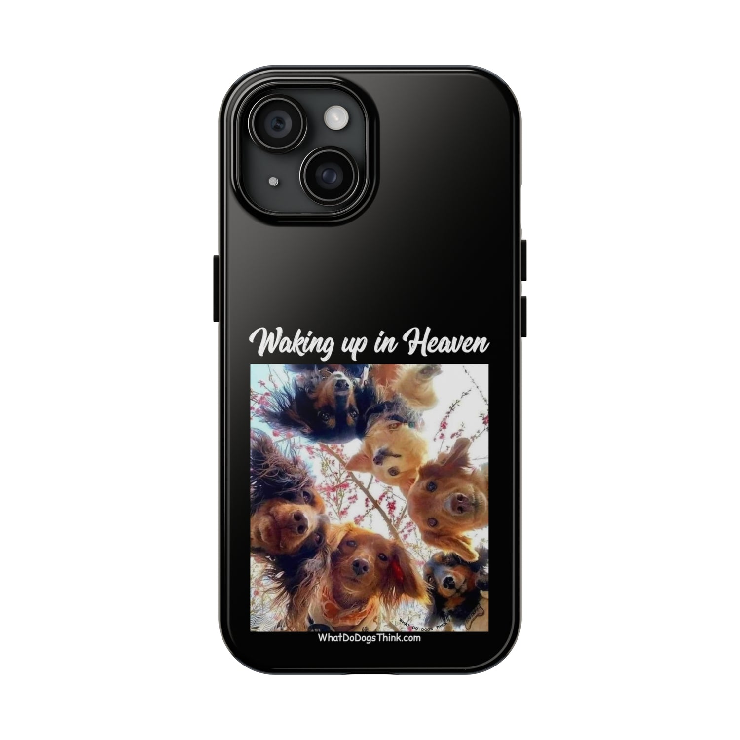 Waking Up in Heaven   Black Tough Phone Cases