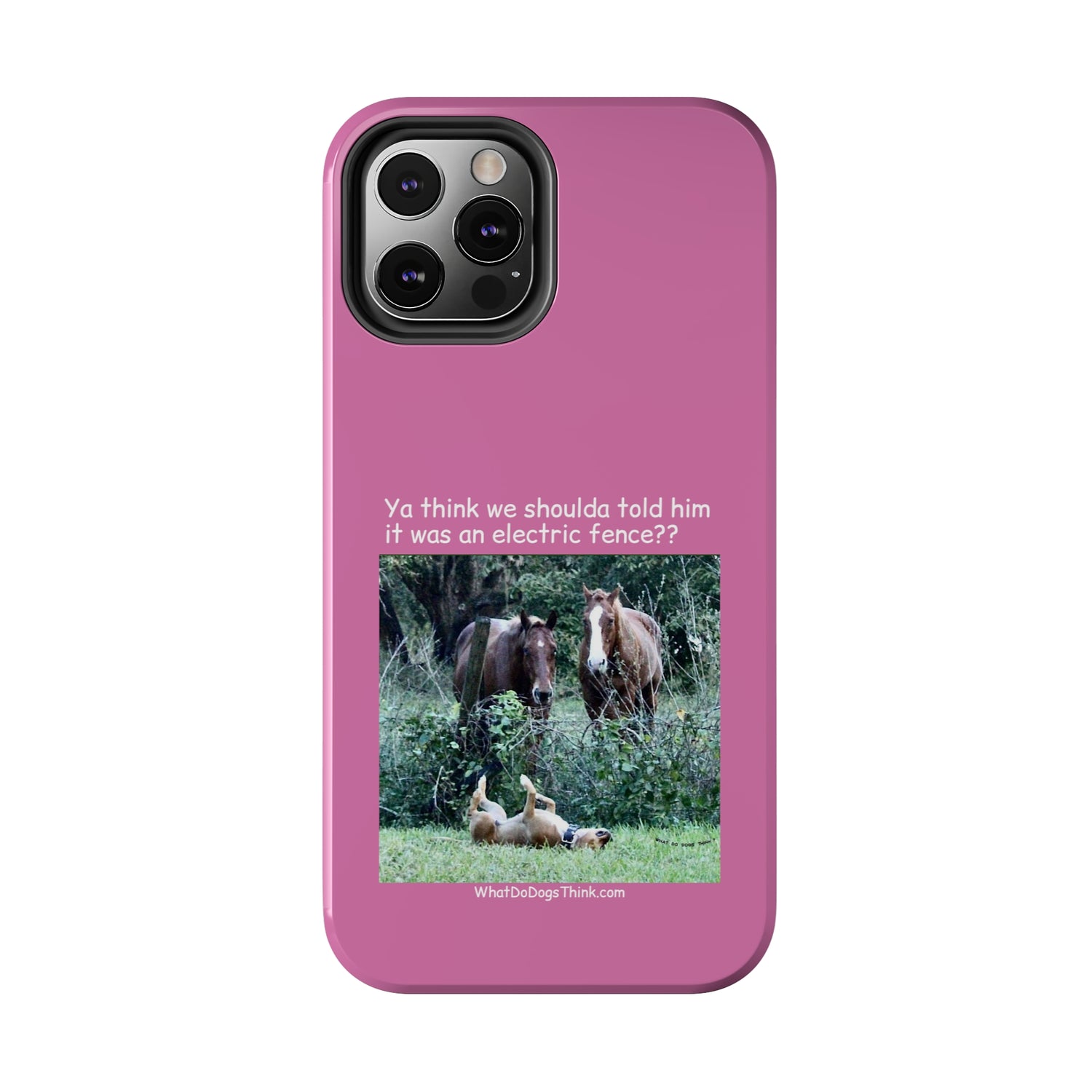 Electric Fence   Pink Tough Phone Cases