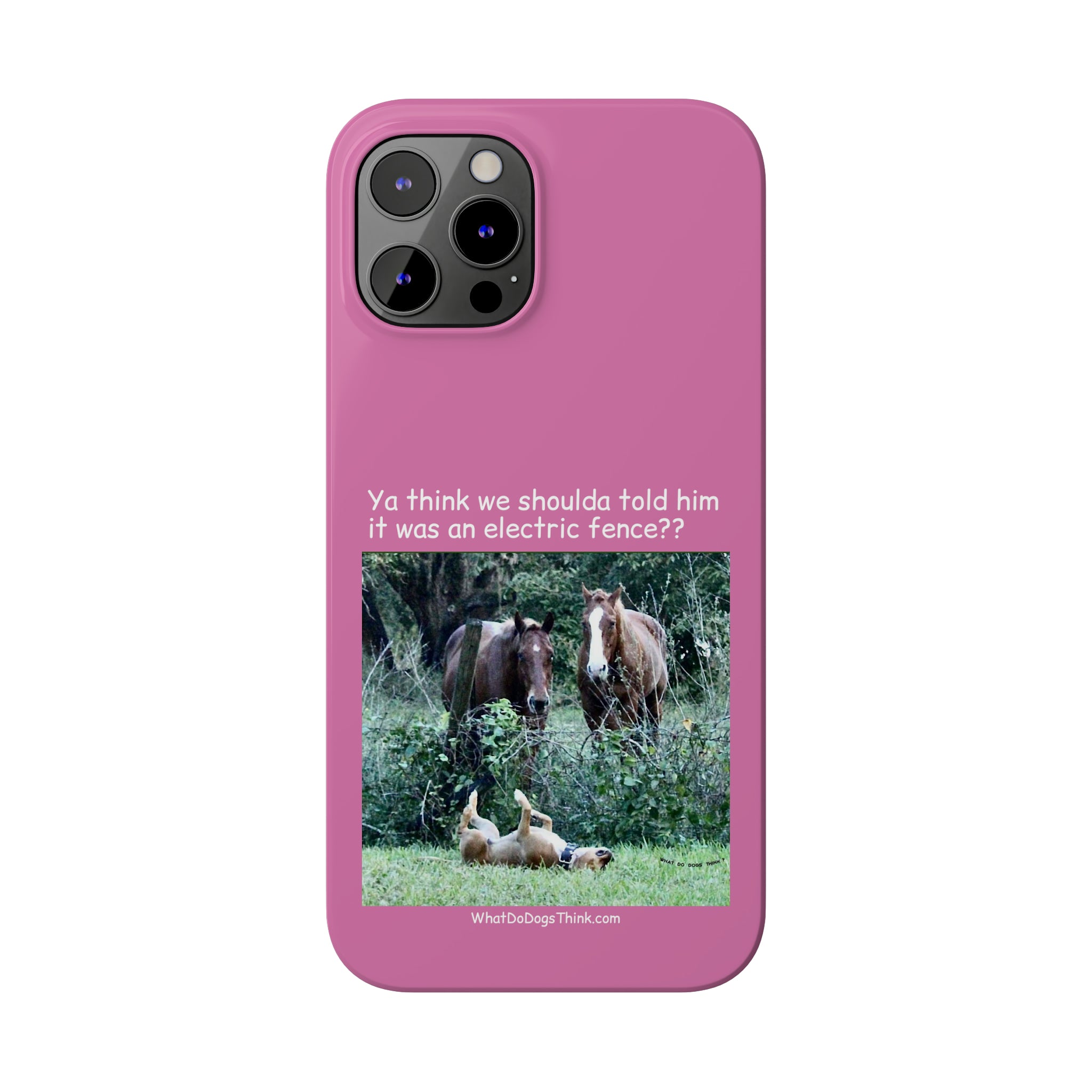 Electric Fence      Pink Slim Phone Case