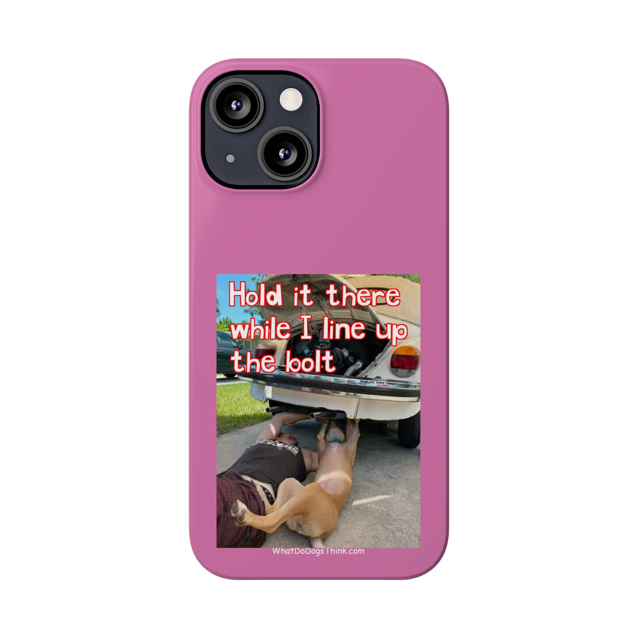 Hold It    Pink Slim Phone Cases