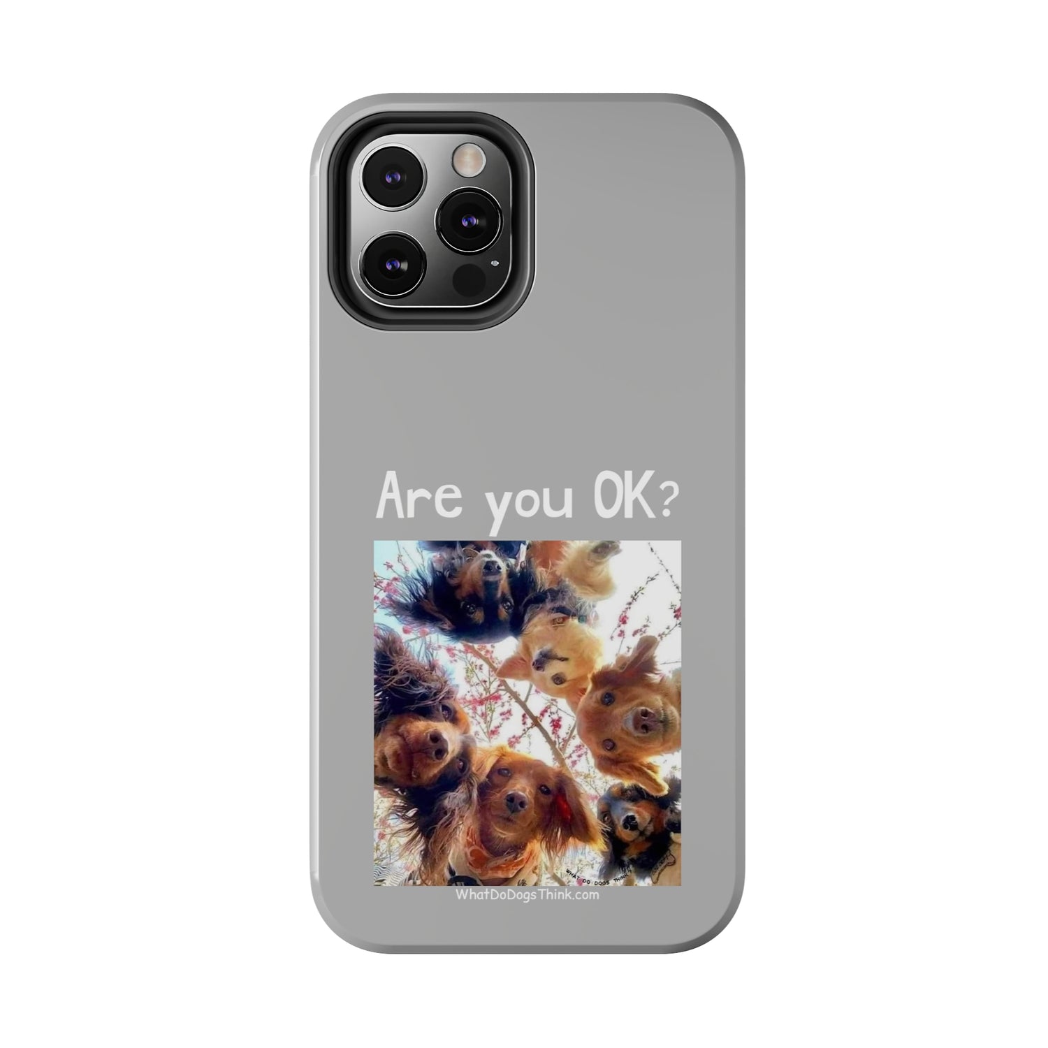 Are you OK?   Grey Tough Phone Cases