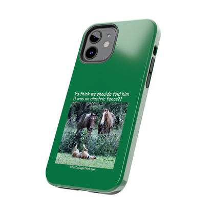 Electric Fence   Green Tough Phone Cases