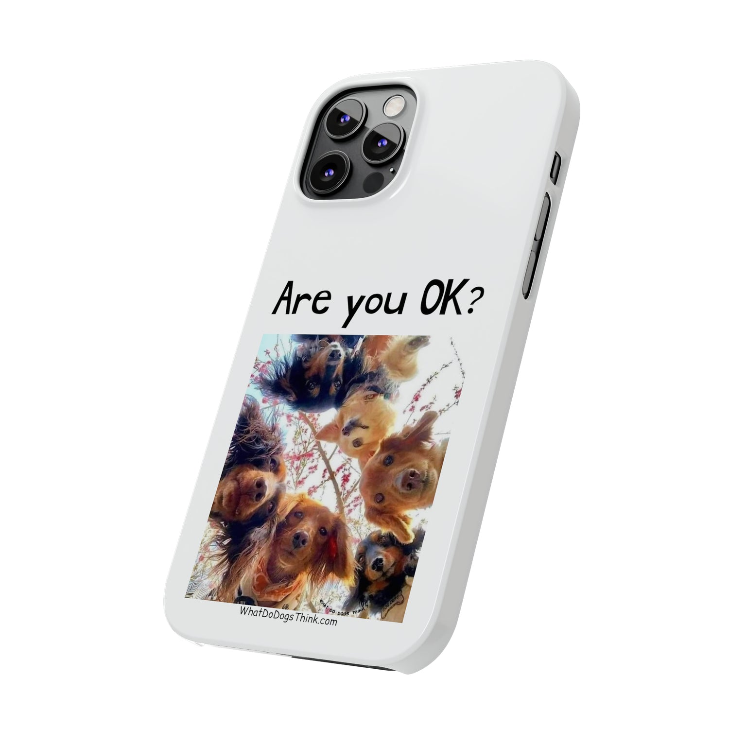 Are you OK?     White Slim Phone Cases