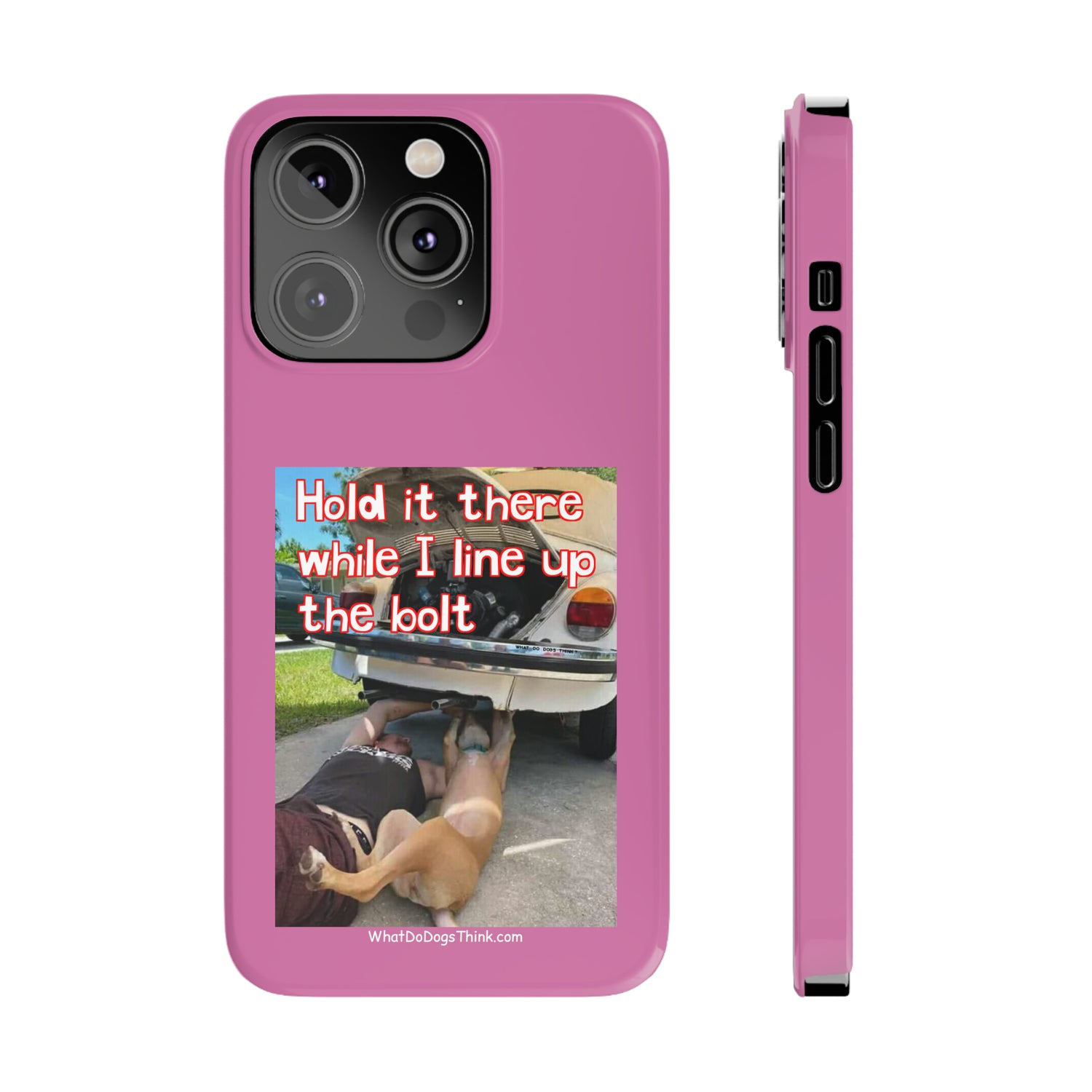 Hold It    Pink Slim Phone Cases