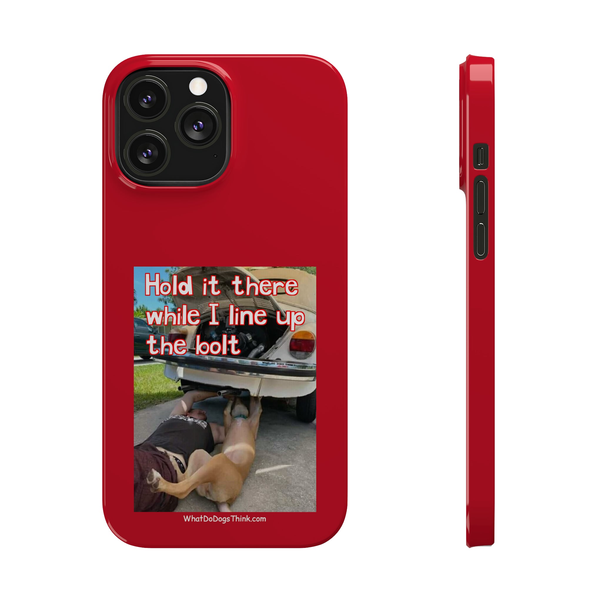 Hold It    Red Slim Phone Cases