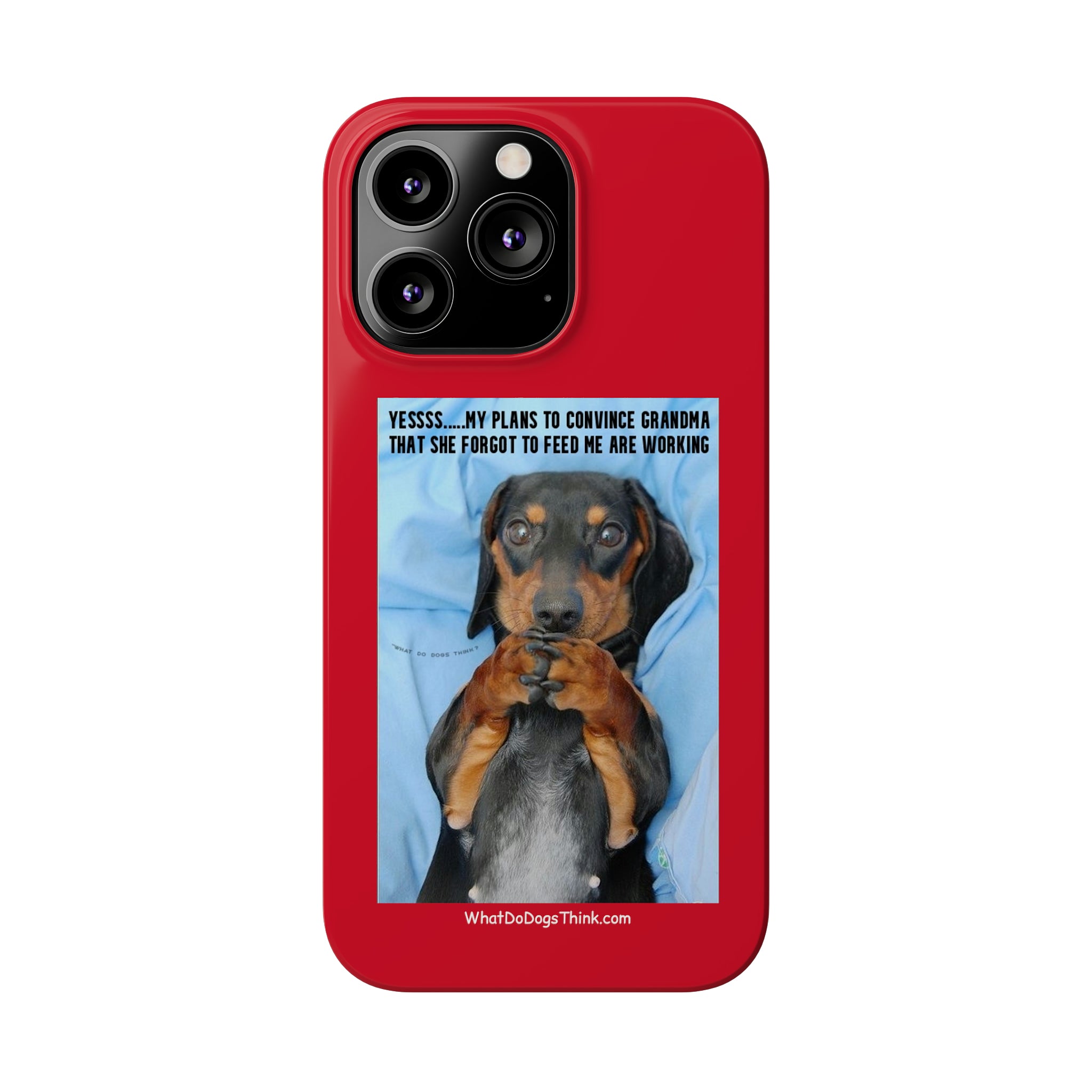 Grandma    Red Slim Phone Cases