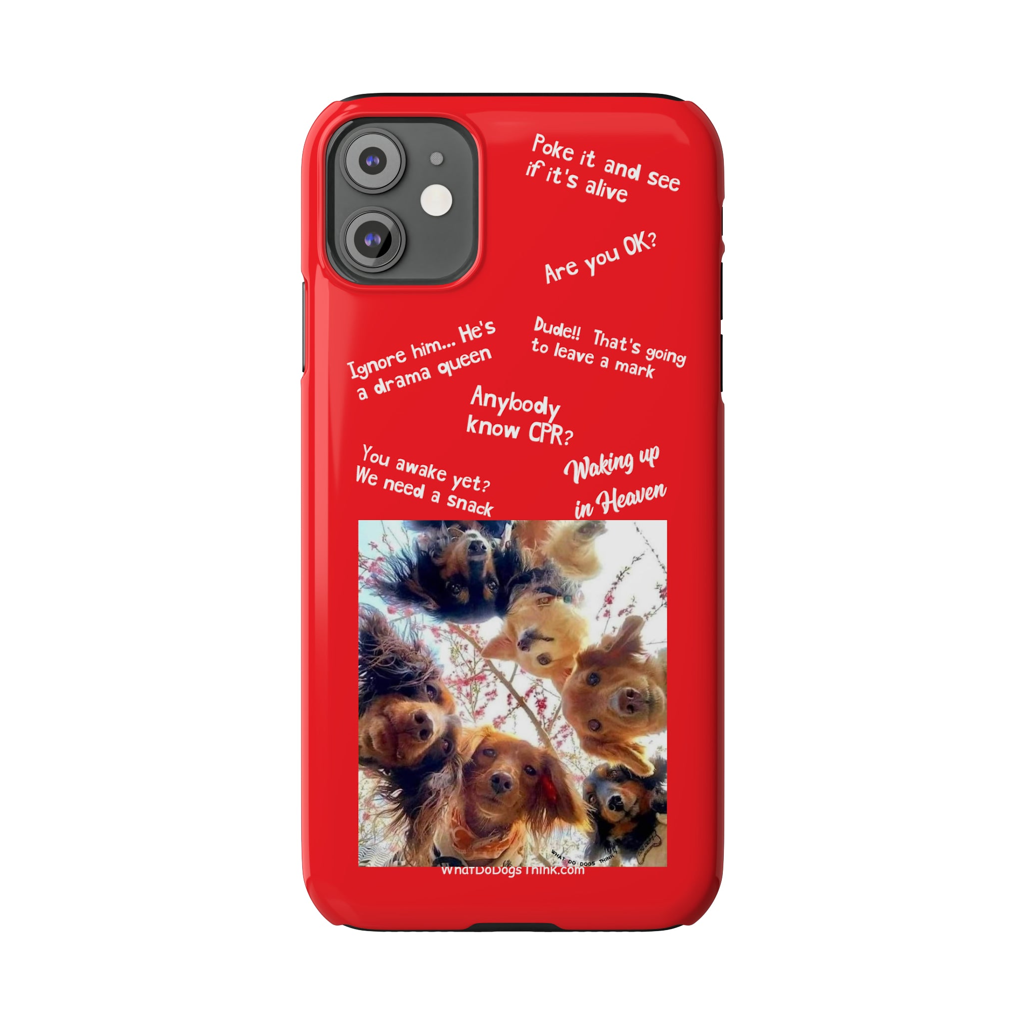 Are You OK?  Compilation    Red Slim Phone Cases