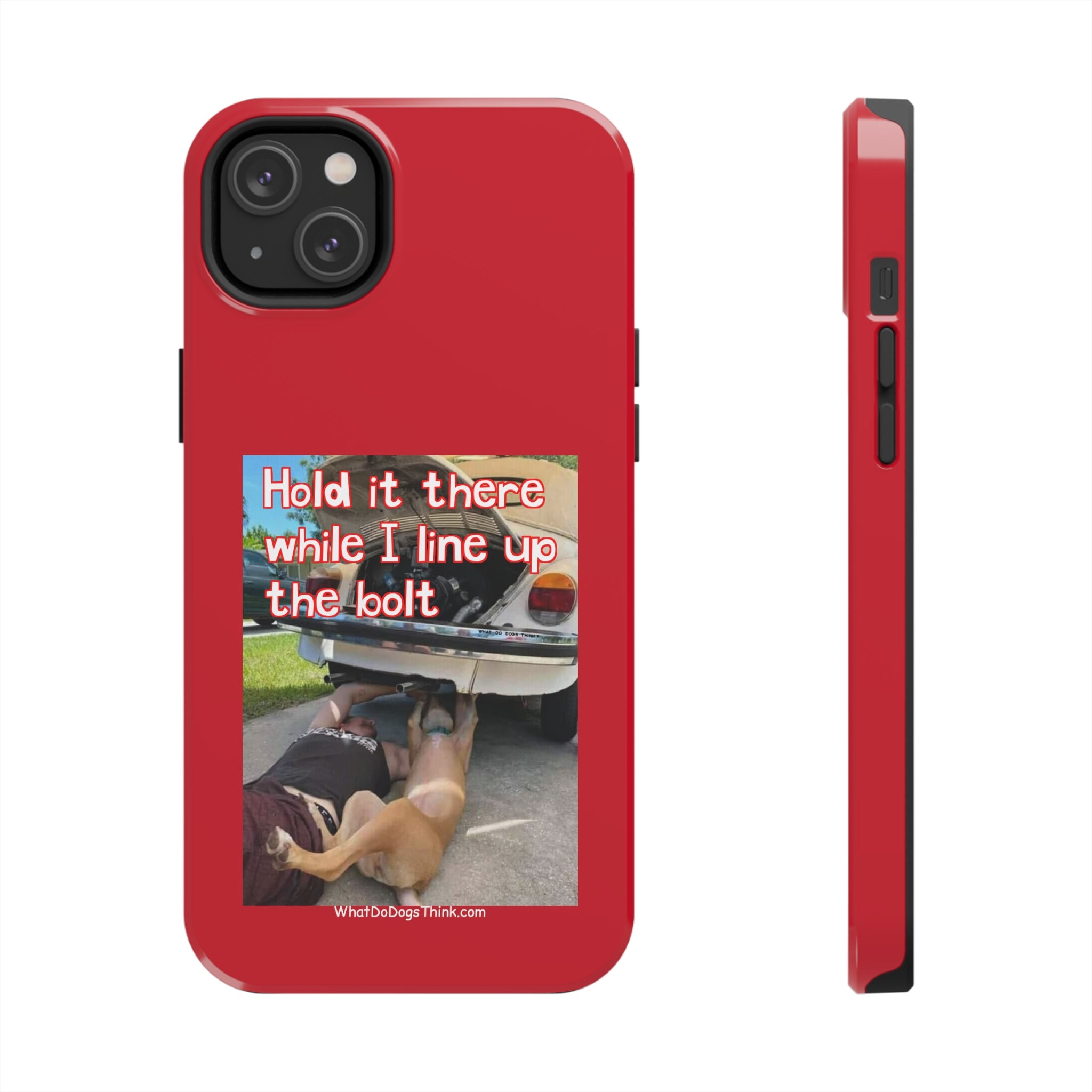 Hold it   Red Tough Phone Cases