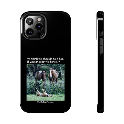 Electric Fence   Black Tough Phone Cases