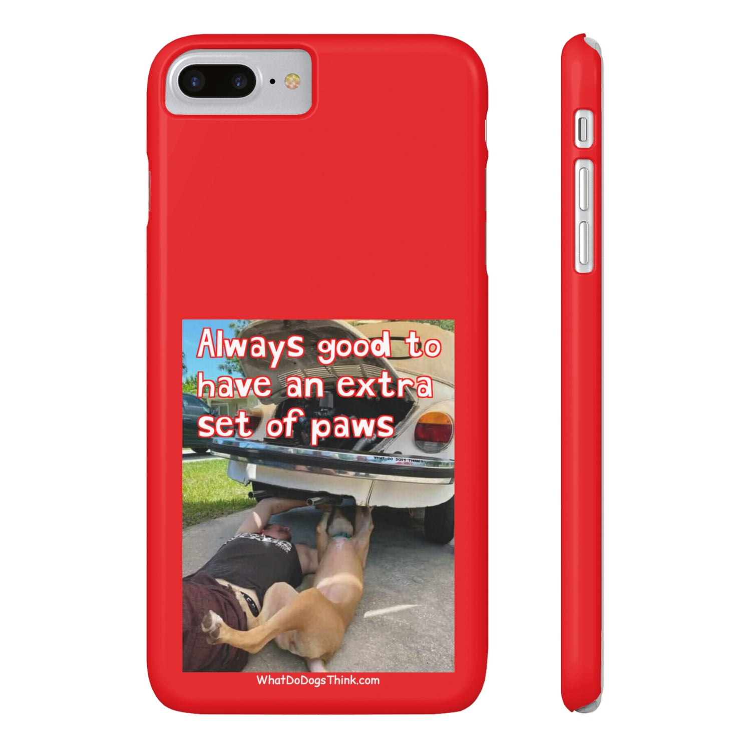 Extra Paws      Red Slim Phone Case