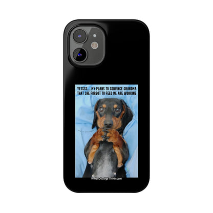 Grandma    Black Slim Phone Cases