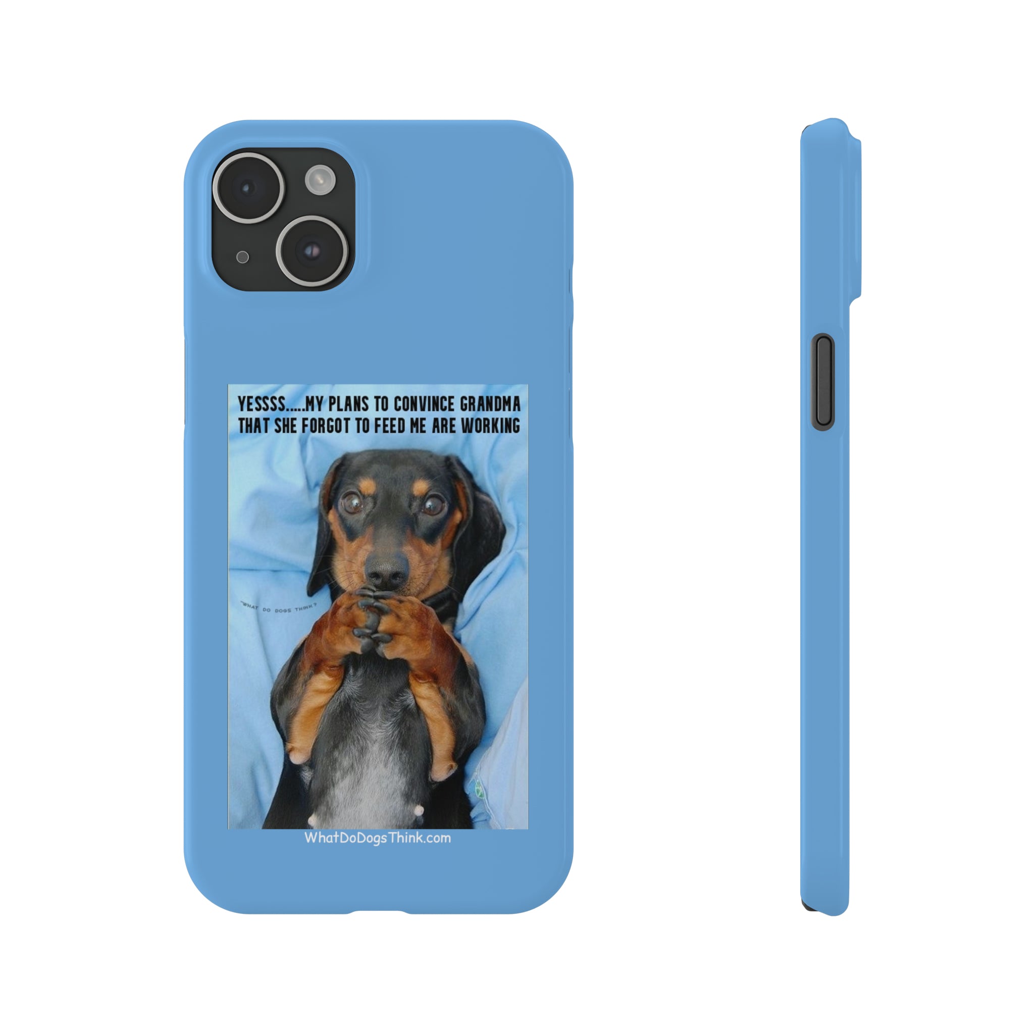 Grandma    Blue Slim Phone Cases