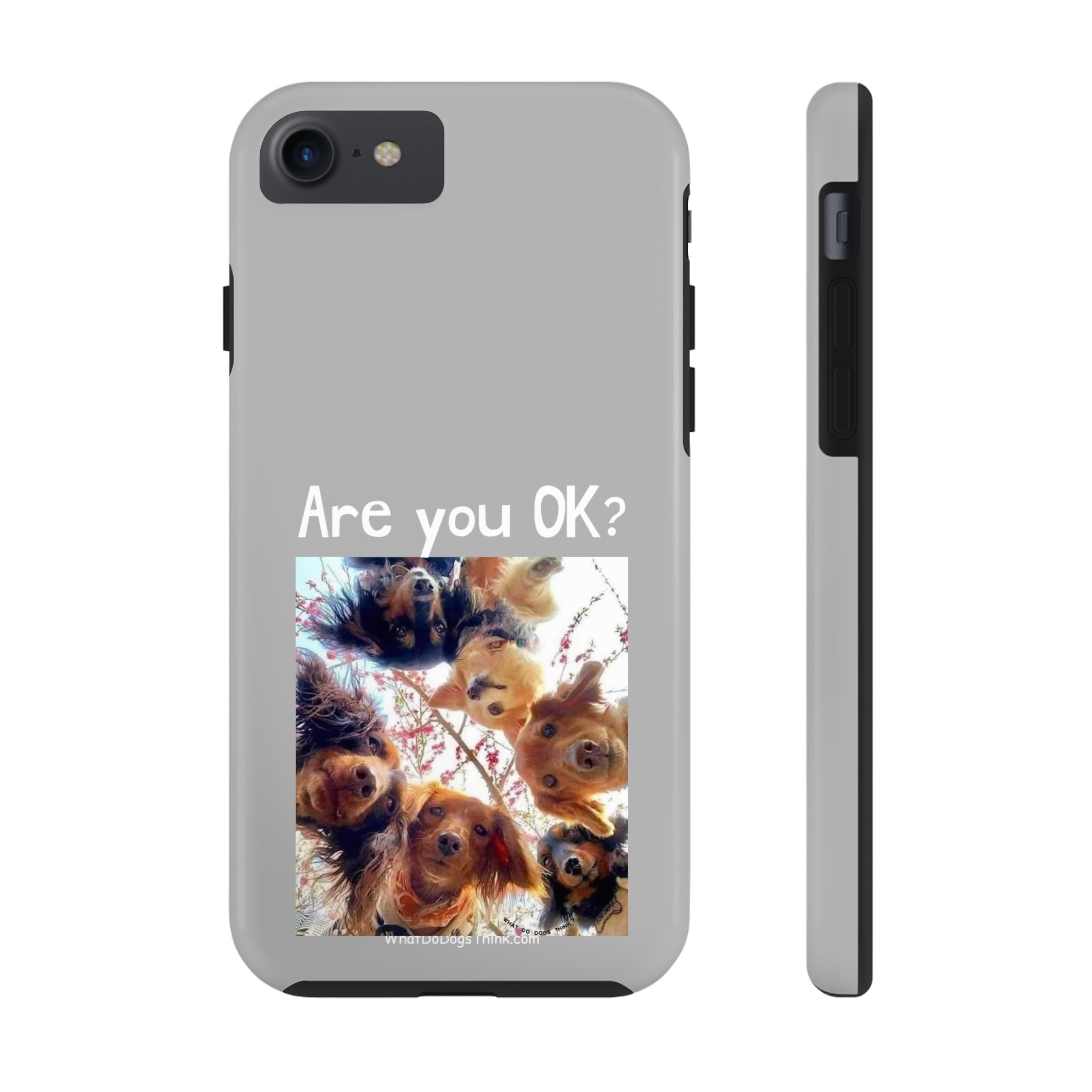 Are you OK?   Grey Tough Phone Cases