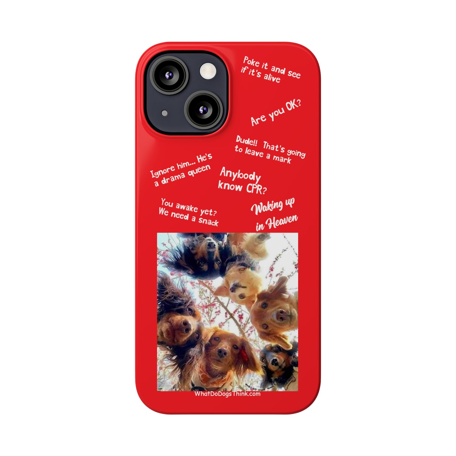 Are You OK?  Compilation    Red Slim Phone Cases