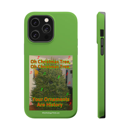 Christmas Tree Cat    Green MagSafe Tough Case