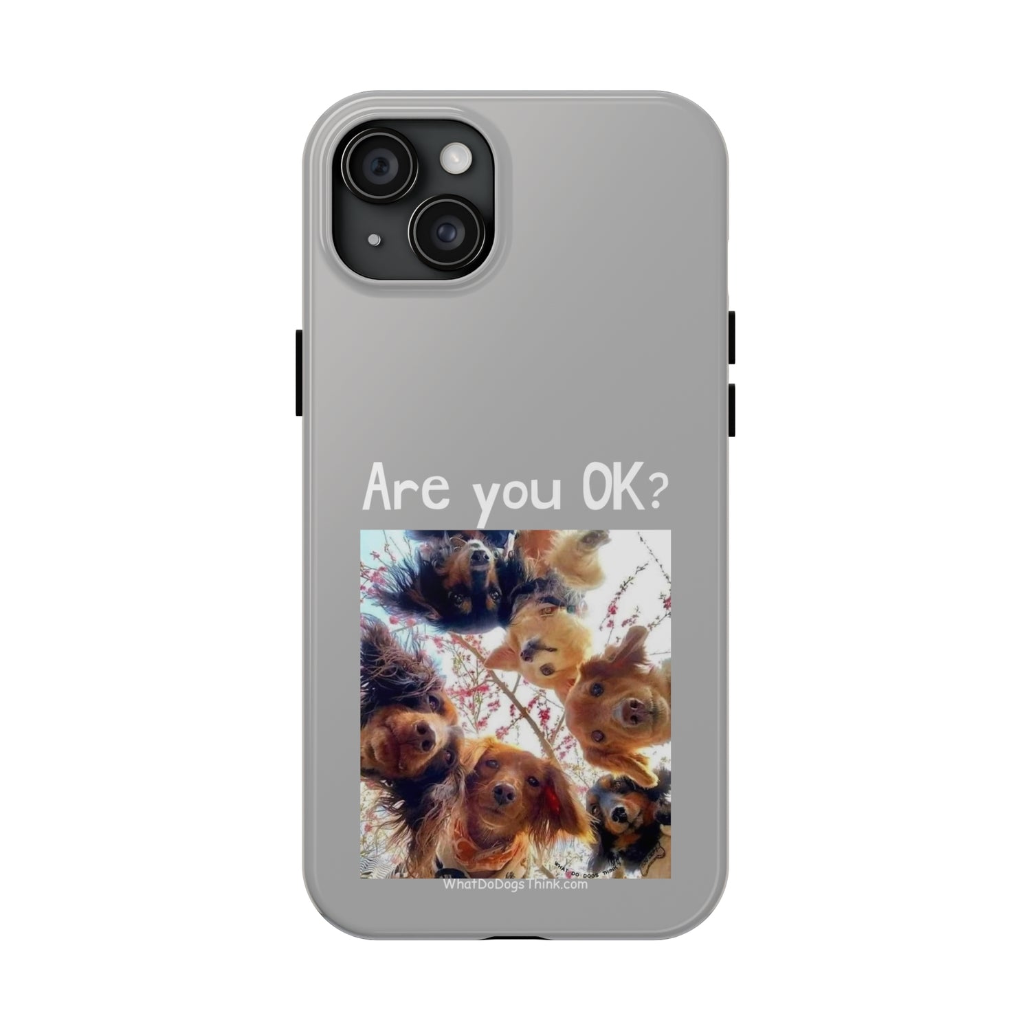 Are you OK?   Grey Tough Phone Cases