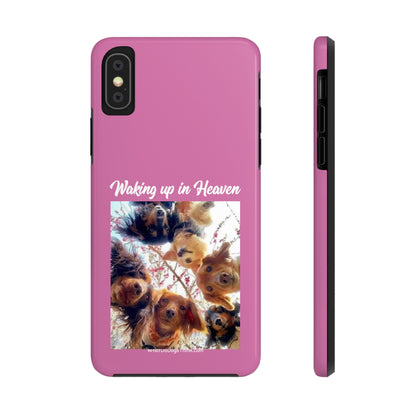 Waking Up in Heaven   Pink Tough Phone Cases