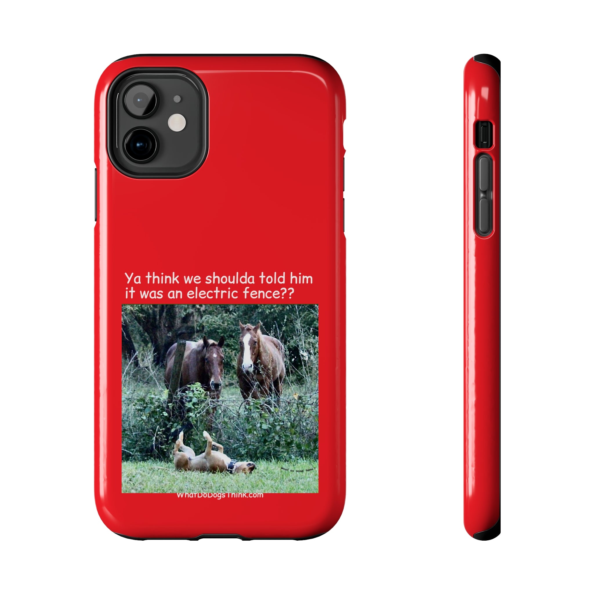 Electric Fence   Red Tough Phone Cases