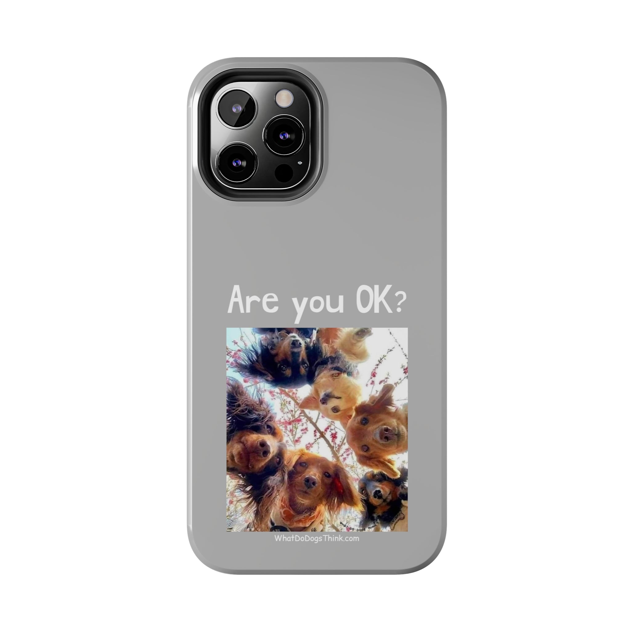 Are you OK?   Grey Tough Phone Cases