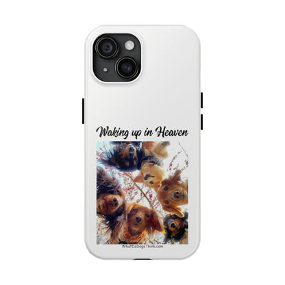 Waking Up in Heaven   White Tough Phone Cases