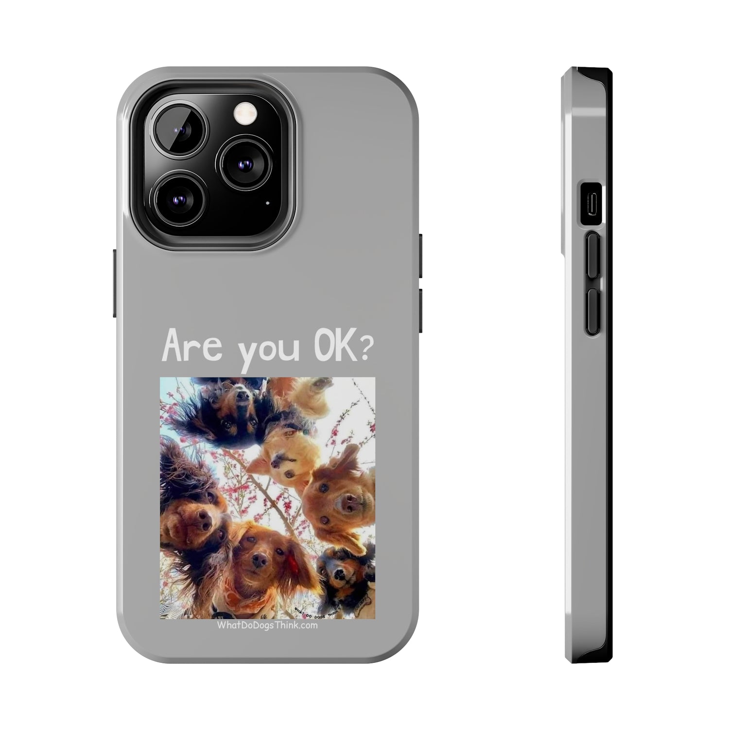 Are you OK?   Grey Tough Phone Cases