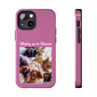 Waking Up in Heaven   Pink Tough Phone Cases