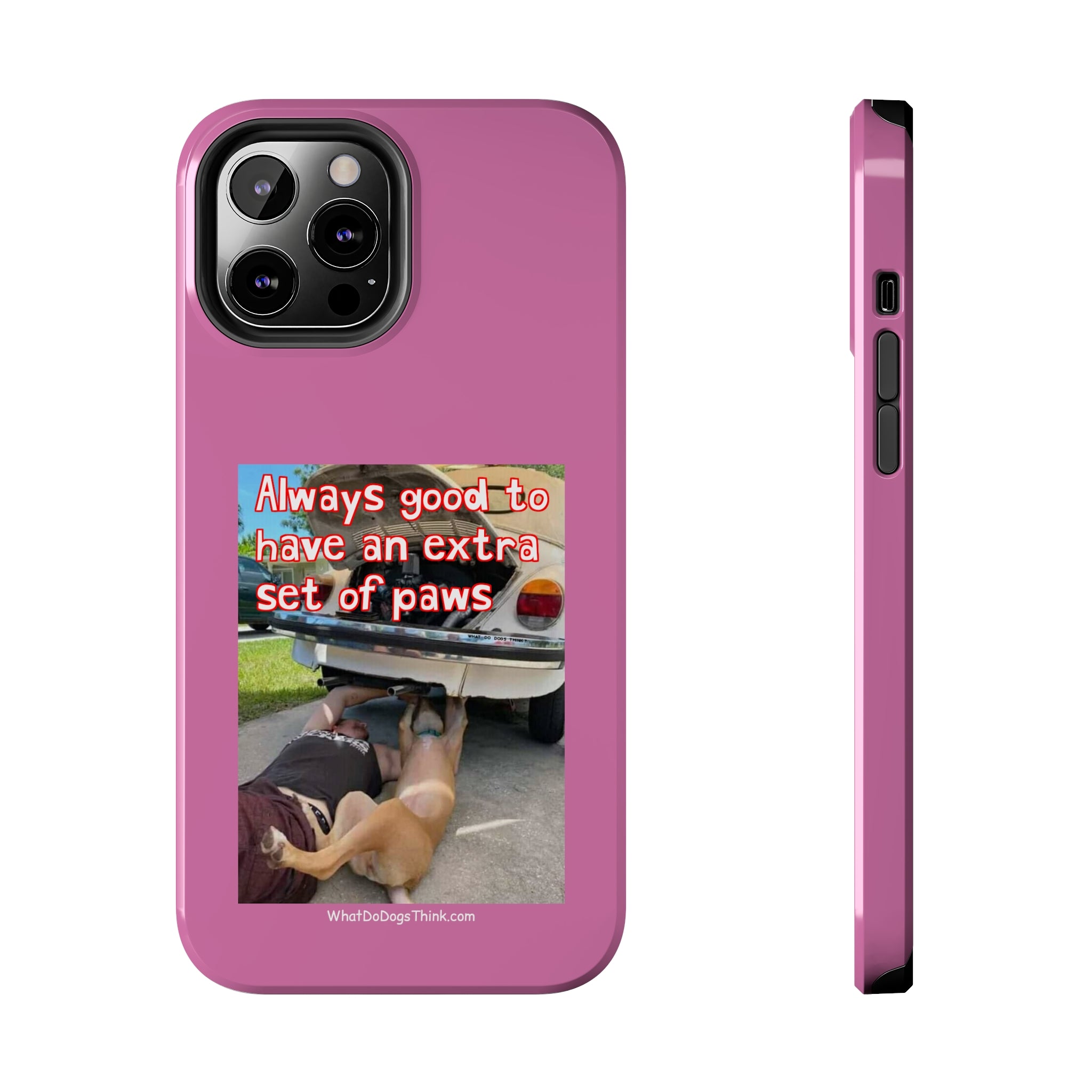 Extra Paw    Pink Tough Phone Cases