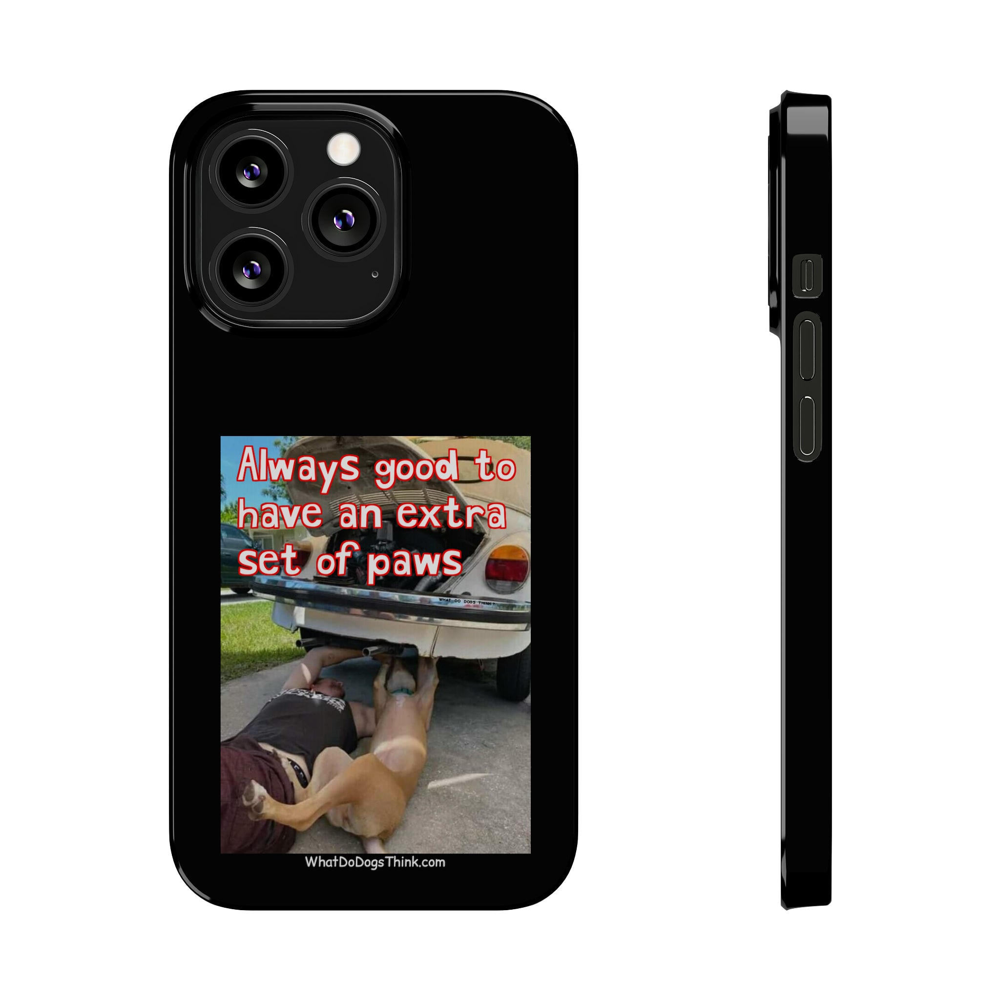 Extra Paws      Black Slim Phone Case