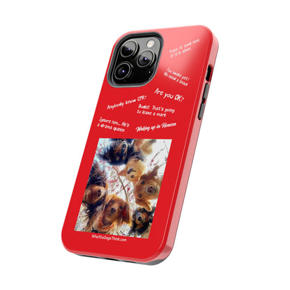 Are you OK? Compilation  Red Tough Phone Cases