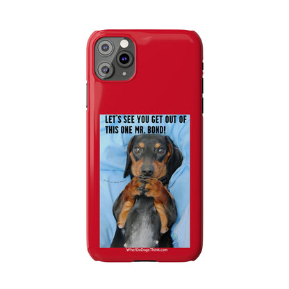 Mr. Bond    Red Slim Phone Cases