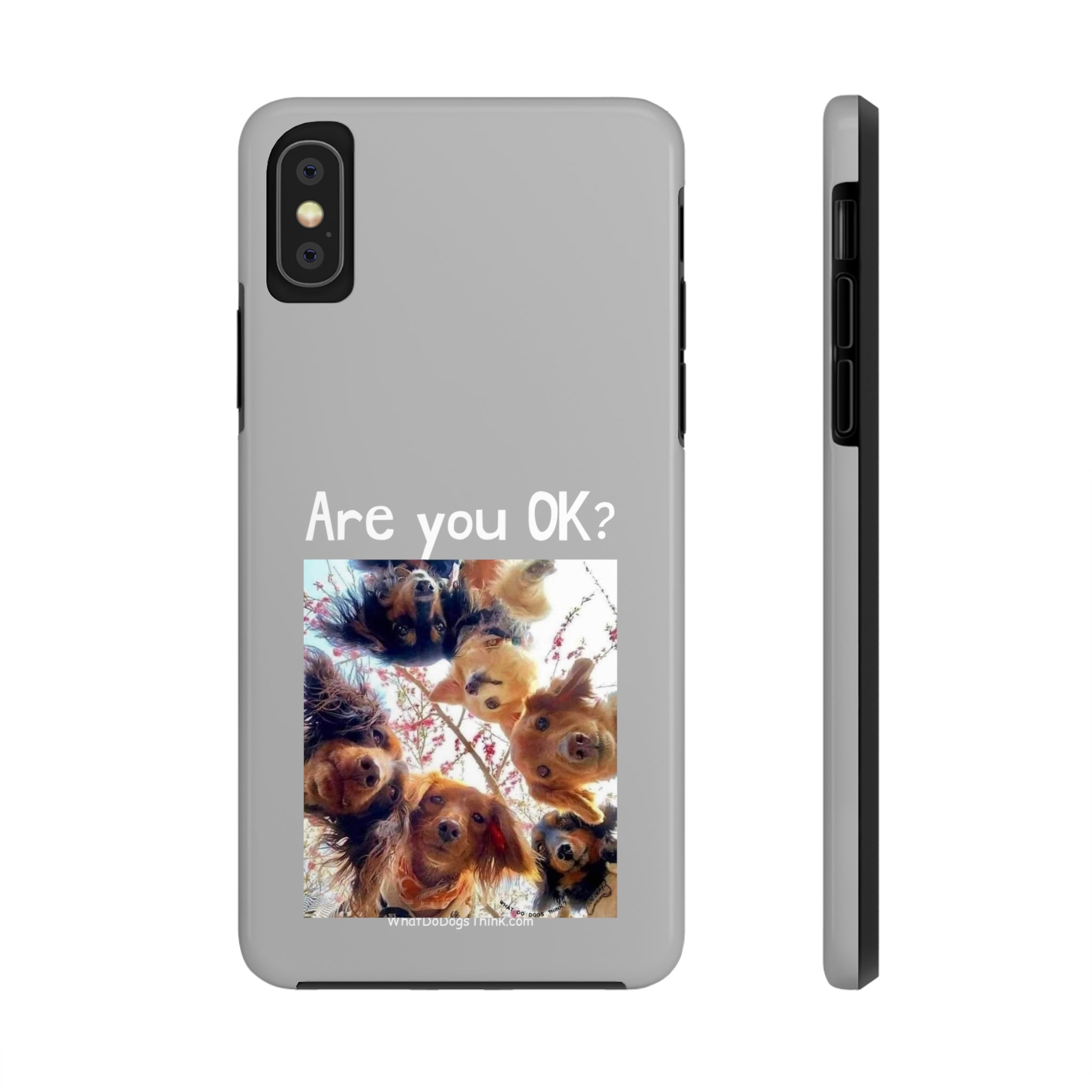 Are you OK?   Grey Tough Phone Cases