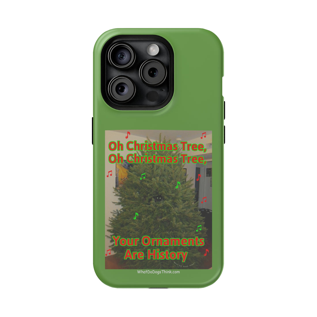 Christmas Tree Cat Green MagSafe Tough Case