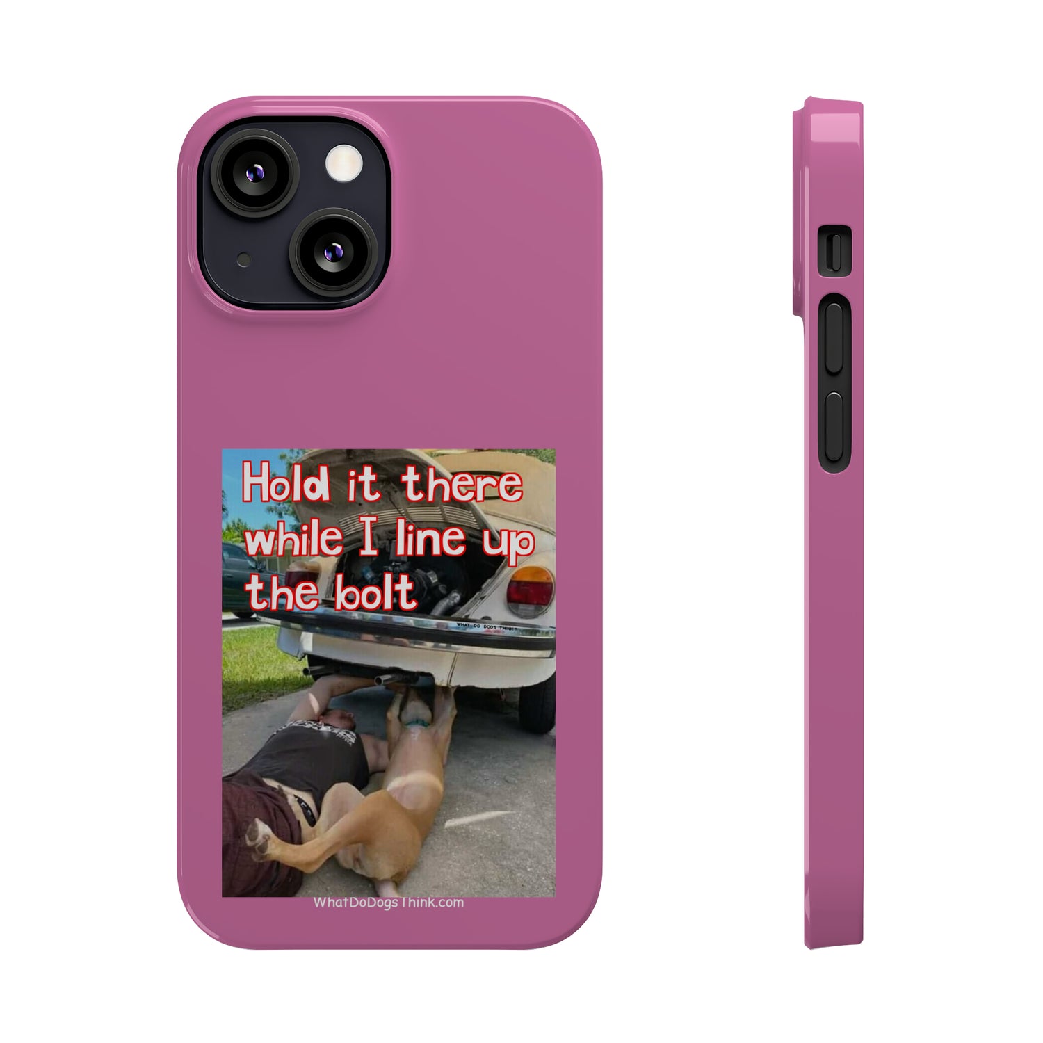 Hold It    Pink Slim Phone Cases