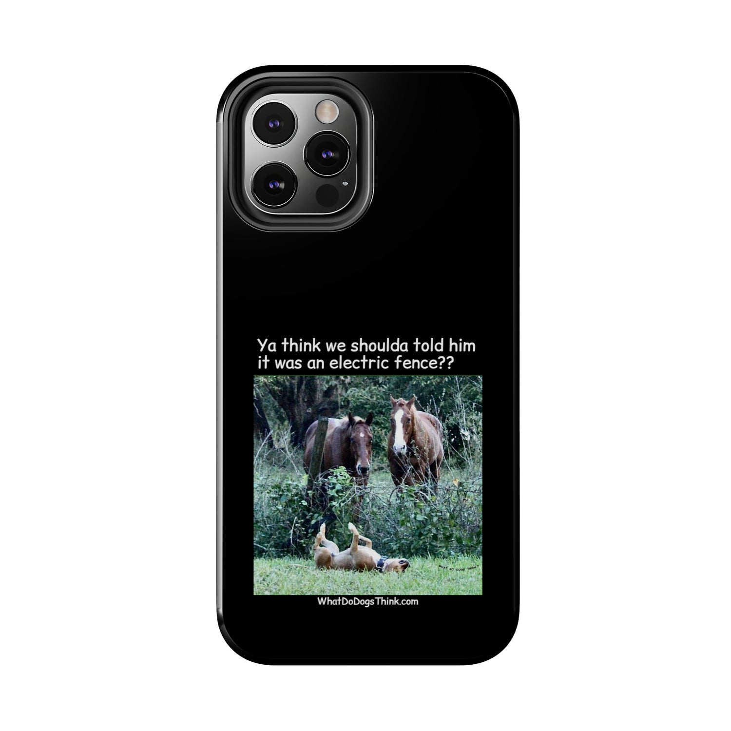 Electric Fence   Black Tough Phone Cases