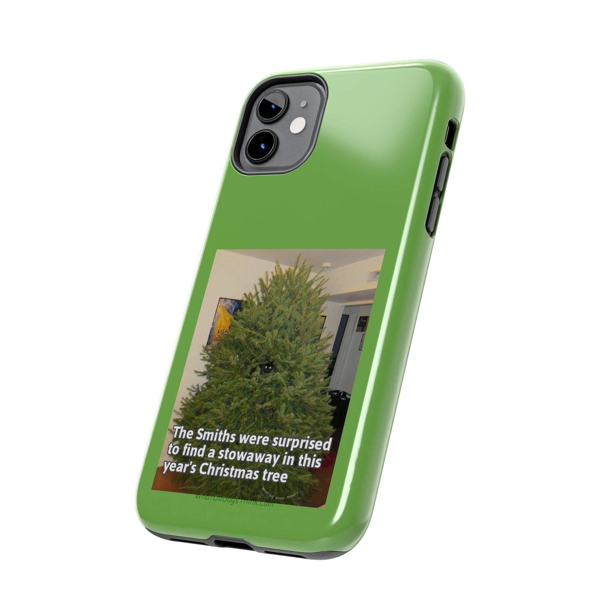 Stowaway Cat Green  Tough Phone Cases