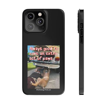 Extra Paws      Black Slim Phone Case